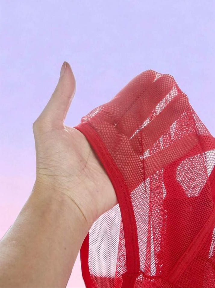 FANDY Men's Mesh Sheer Solid Color Briefs Underwear